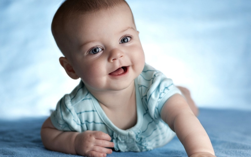 baby, little, cute, boy, blue eyes, 1080P, new born