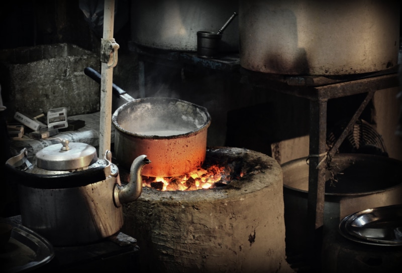 flame, camping stove, domestic room, tea, kitchen utensil, night, bevarage, metal, household equipment, wood burning stove, indoors, stove, varanasi, appliance