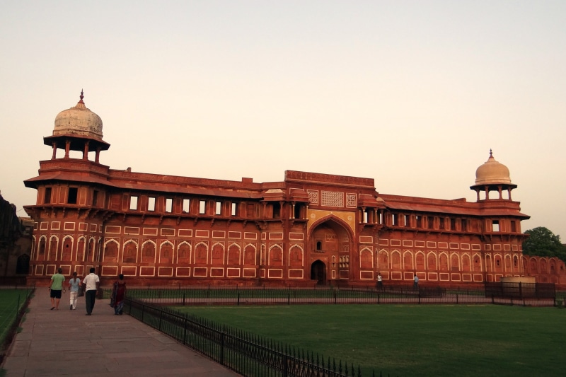 jahangir, sky, agra, history, Jahangir Mahal, outdoors, nature, government, india, incidental people, agra fort, lawn, mahal, Sandstone, city, travel destinations