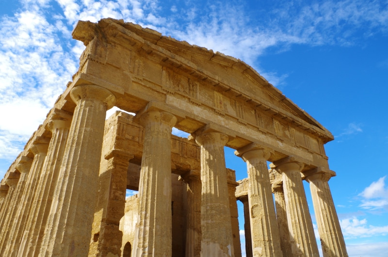 valley of the temples, day, ancient history, deterioration, travel, no people, archaeology, history, zeus, nature, temple, sky, ruined, low angle view