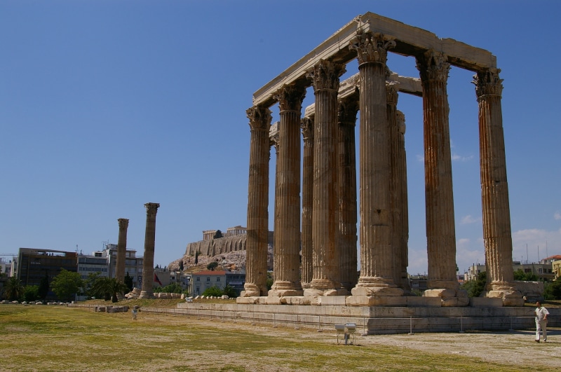 old, damaged, the Past, ancient, classical, greek Culture, travel, greece, built structure, place of worship, athena, roman, outdoors, cultures, tourism