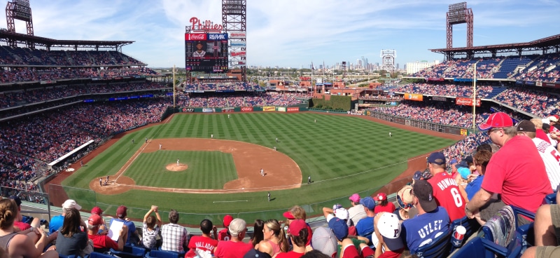 men, built structure, baseball - sport, park, Citizens Bank Park, group of people, mixed age range, crowd, stadium, 4K, philadelphia, philadelphia phillies