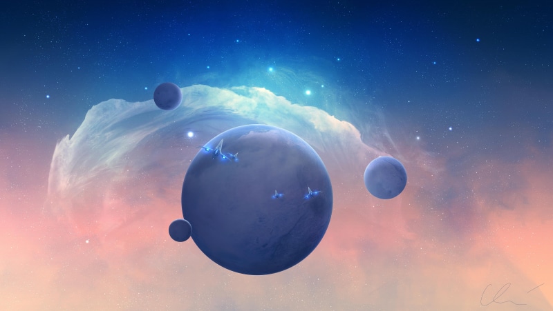 sphere, sky, science fiction, moon, solar system, planet earth, outdoors, cloud - sky, star - space, galaxy, digital composite, planet - space, illustration