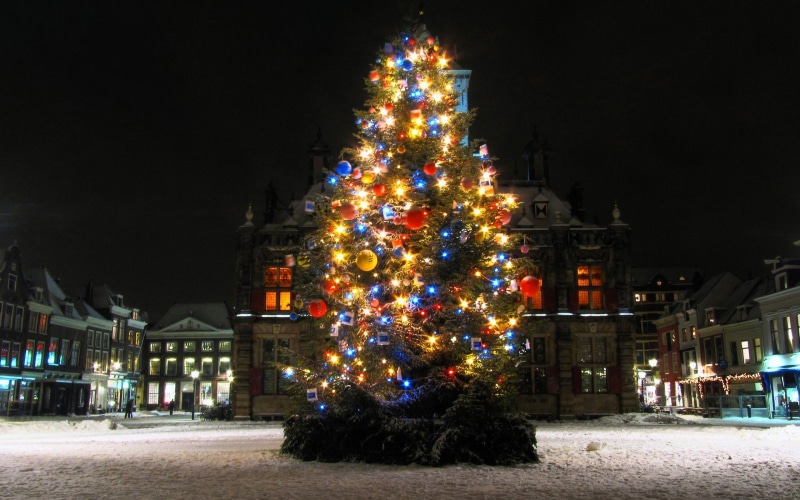 christmas market, Christmas ornaments, building exterior, decoration, night, holiday, Christmas tree, winter, Christmas, tree, no people, holiday - event