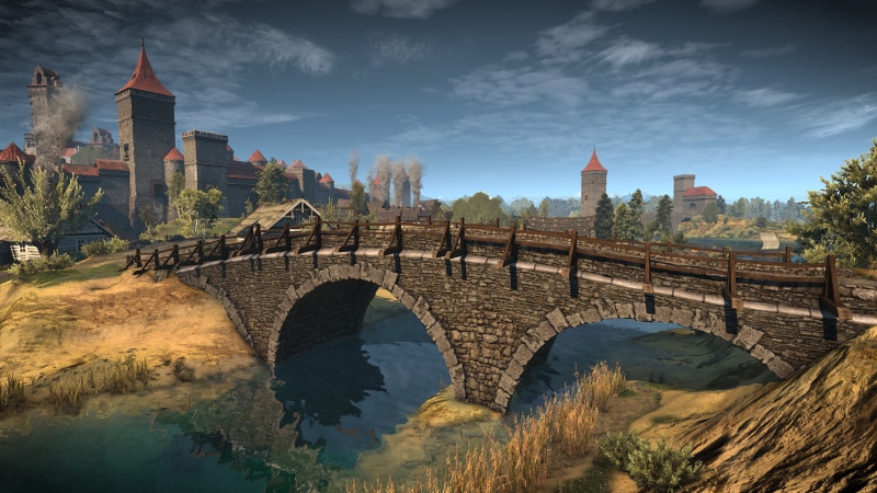 Novigrad, The Witcher 3: Wild Hunt, 2K, CD Projekt RED, bridge, fantasy town, fantasy city, video games, The Witcher