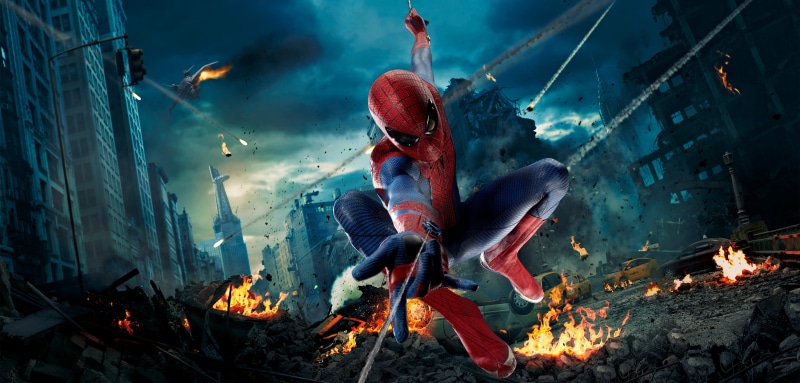 2013, Spider-man, smoke - Physical Structure, outdoors, fire - Natural Phenomenon, fantasy, digital, glowing, sparks, cars, Avengers, Spiderman, log, man
