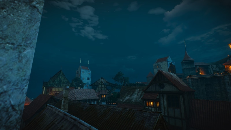 fantasy city, fantasy town, Novigrad, religion, architecture, nature, 1080P, place of worship, building exterior, video games, travel destinations, The Witcher 3: Wild Hunt