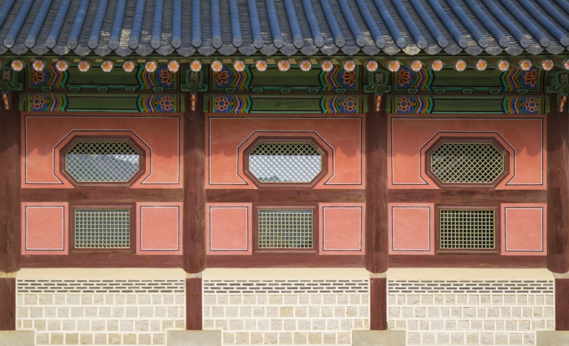 ornate, day, full frame, place of worship, pattern, backgrounds, architecture, gyeongbokgung palace, jongno-gu, roof tile, building exterior, tile, south korea