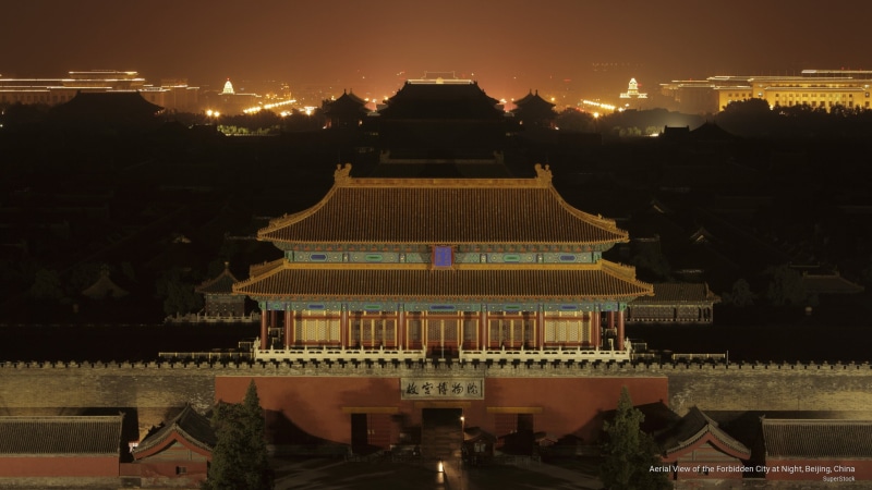 forbidden, aerial, city, Asia, 2K, beijing, view, china, night