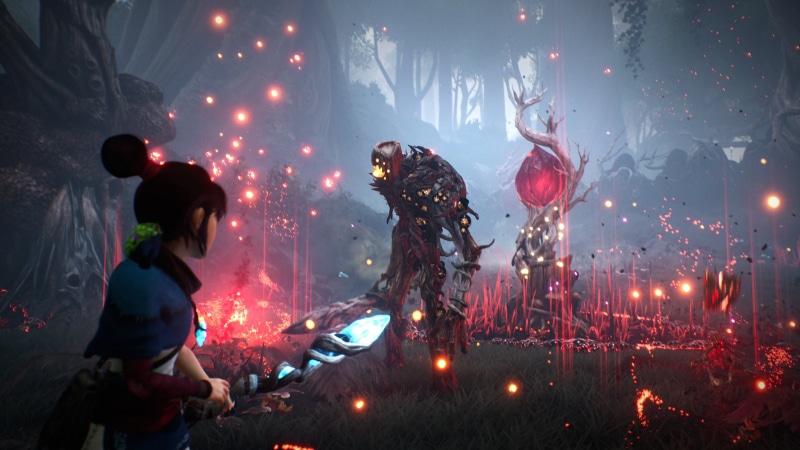 Kena, fighting, 4K, Game CG, 4K, Kena: Bridge of Spirits