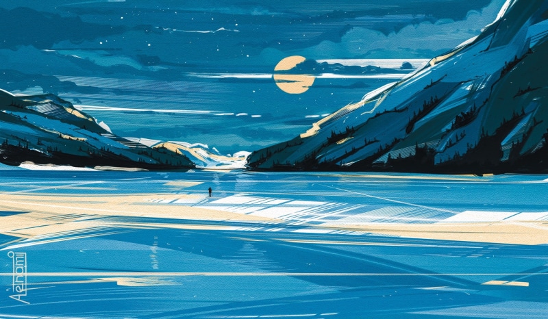1080P, Aenami, artwork