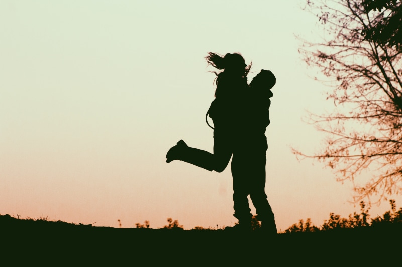 cheerful, girls, silhouettes, boys, love, females, couple - Relationship, summer, real people, happiness, enjoyment, two people, family, 5K, fun, walking