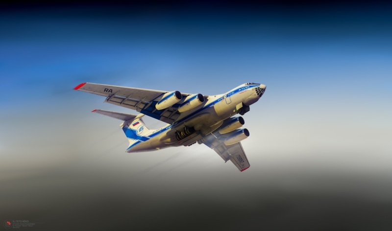 Flight, Soviet aircraft, Volga-Dnepr, Russia, by ABiator, The Il-76, Vladimir Konstantinovich Kokkinaki, 1080P, The plane, Alexander Iartsev, Kokkinaki