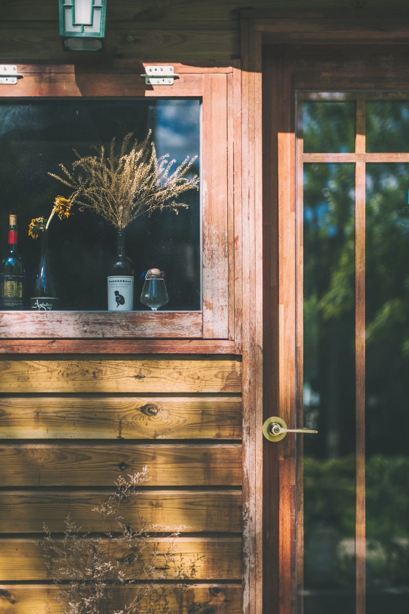wine shop, plant, security, glass, plants, wooden, door, architecture, wood - material, glass - material, entrance, seoul, reflection, coffee, cafe, wooden textuer