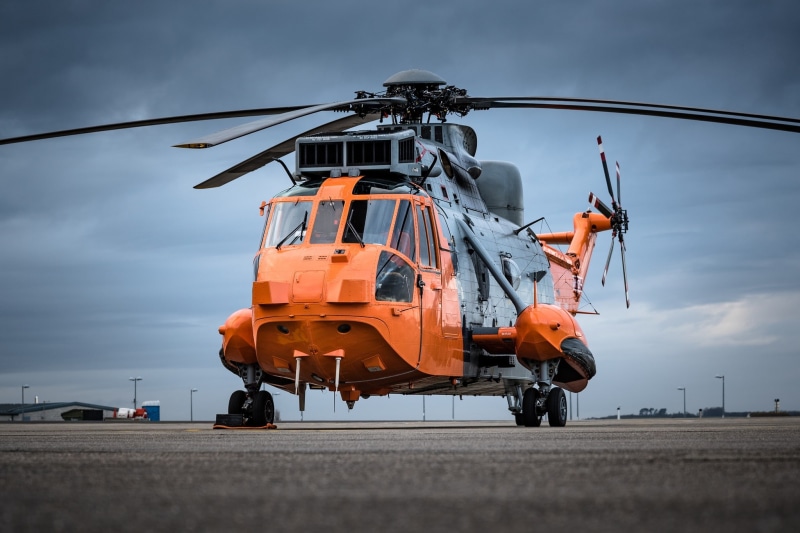 helicopter, Sikorsky S-61, the airfield, Sea King, blades, 1080P