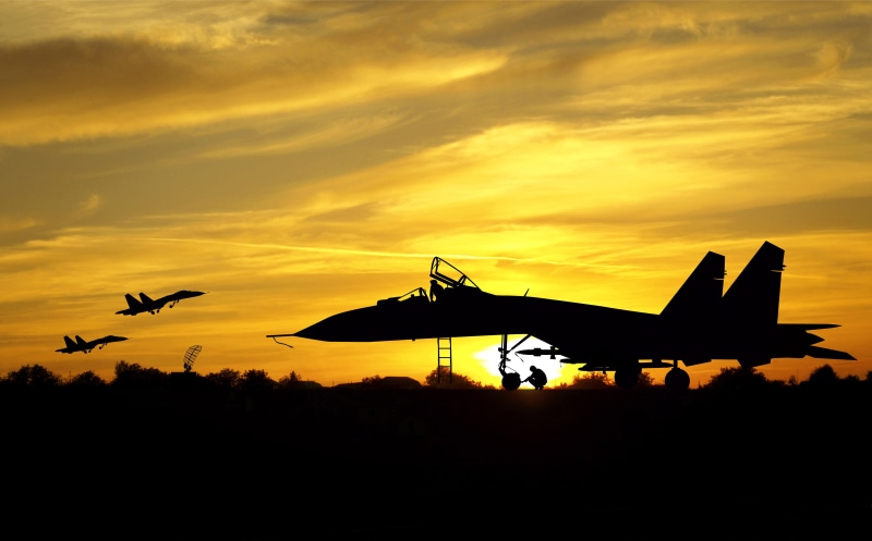 sky flight dal, preparing for the departure, military fighter jets, 5K, beautiful background, Soviet Russian multi purpose, aircrafts, the plane