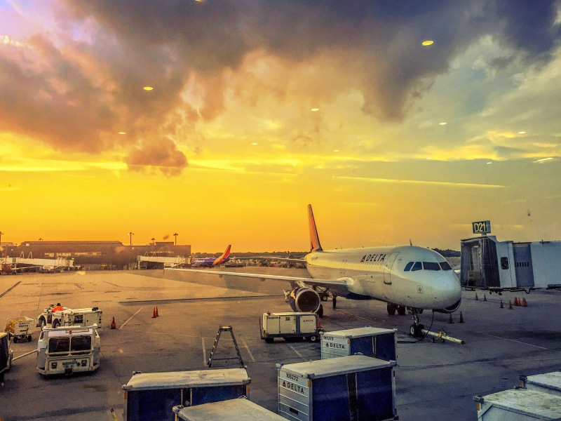 airport terminal, public transportation, sunset, baltimore/washington international thurgood marshall airport, 2K, passenger boarding bridge, outdoors