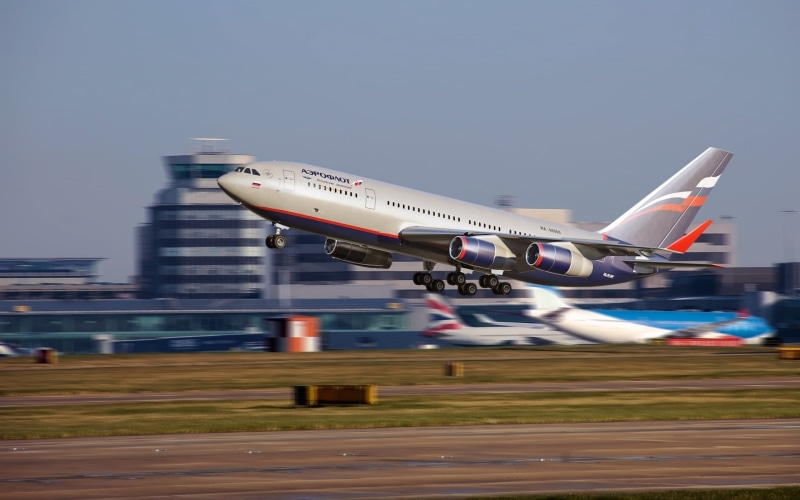 transportation, blue, Passenger, no people, taking off, airport, It-96, blurred motion, speed, commercial airplane, motion, terminal, nature, day, the rise