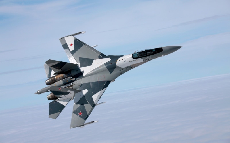 fighter plane, motion, mid-air, aerospace industry, aircraft, Russian Air Force, Sukhoi Su-27, day, airplane, military, cloud - sky, no people, air vehicle
