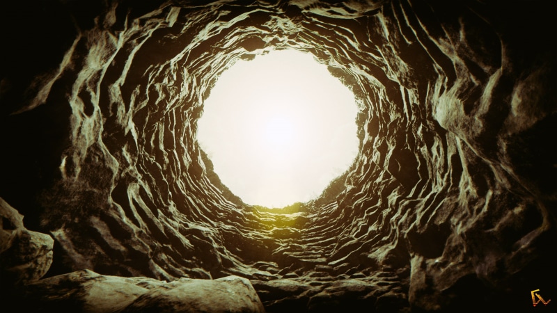 day, sunlight, sky, architecture, nature, well, directly below, solid, hole, 2K, shape, lens flare, design, outdoors, geometric shape, light at the end of the tunnel