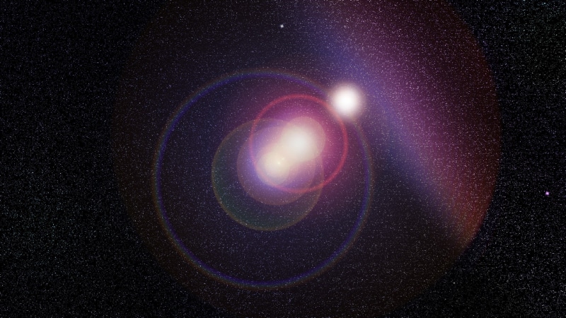 lens flare, space, 2K, stars