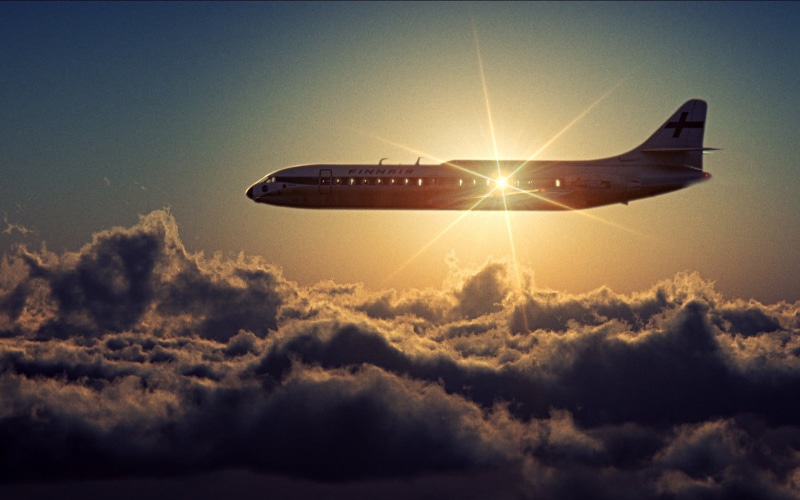 silhouette, scenics - nature, nature, white, sun, sunlight, air vehicle, transportation, mid-air, sky, cloud - sky, aircraft, outdoors, lens flare, 720P