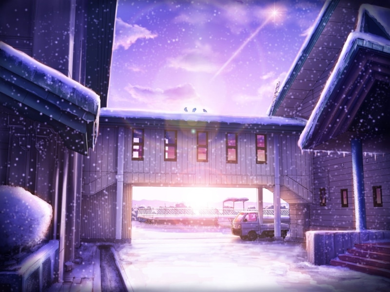 cold temperature, storm, lens flare, built structure, city, anime, sky, architecture, frozen, nature, night, winter, transportation, mode of transportation