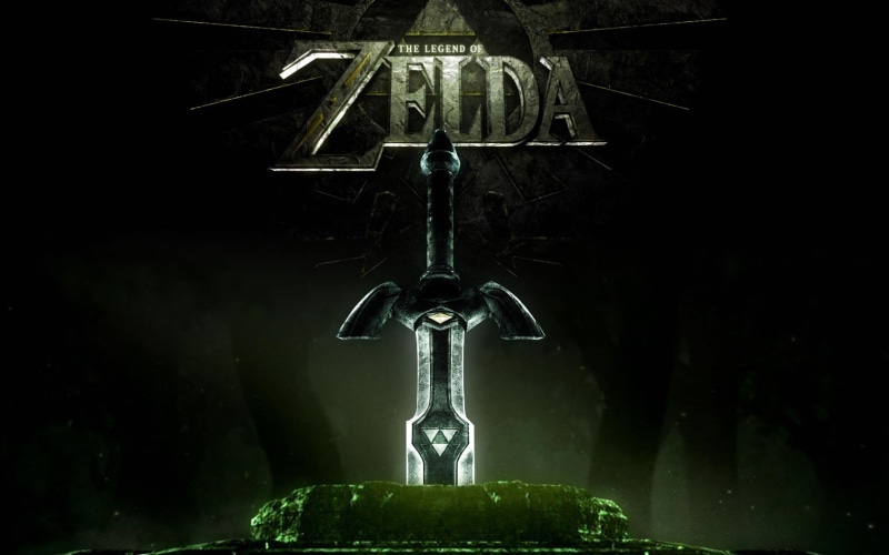 cross, video games, sculpture, low angle view, male likeness, outdoors, belief, representation, flowing, 720P, religion, The Legend of Zelda, built structure