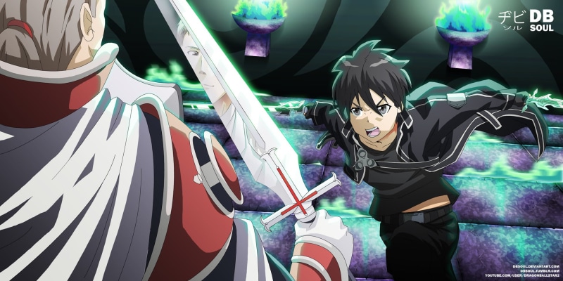1080P, Sword Art Online, Kazuto Kirigaya, Heathcliff (Sword Art Online), Kirito (Sword Art Online)