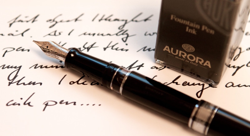 handwritten, writing, letter, monochrome, document, communication, fountain pen, 4K, ink, text, business, handwritten card, law, nib, writing instrument