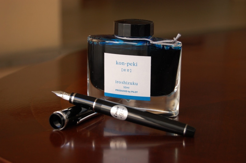Ink, healthcare and medicine, office, ink, school, label, selective focus, stationery, 2K, handwriting, technology, beside, nib, document, blue, fountain
