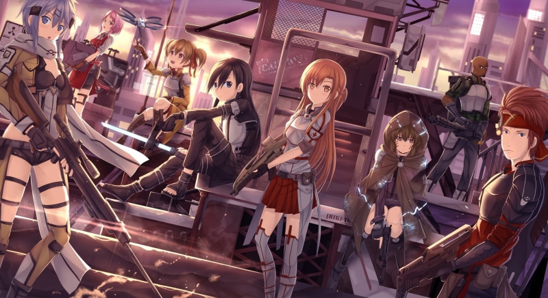 Mills Andrew Gilbert, MHCP001, Argo (Sword Art Online), Sword Art Online, Shinozaki Rika, Tsuboi Ryoutarou, Yuuki Asuna, Asada Shino, Ayano Keiko, Yui