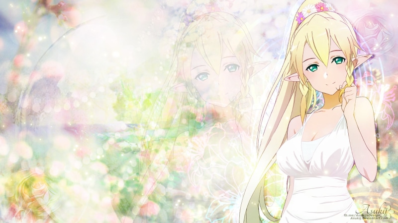 Leafa (Sword Art Online), springtime, adult, fashion, young adult, females, looking at camera, human face, beautiful people, beauty, Suguha Kirigaya, nature