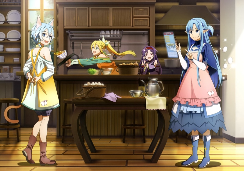 Sinon (Sword Art Online), 2K, Yuuki Konno, Suguha Kirigaya, Sword Art Online II, Asuna Yuuki, Leafa (Sword Art Online), Shino Asada, Sword Art Online