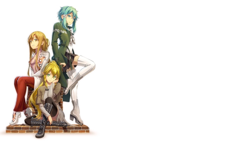 Sword Art Online, 2K, Leafa(Sword Art Online), Yuuki Asuna, Sinon (Sword Art Online), Kirigaya Suguha, anime girls, Asada Shino