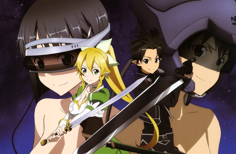 Sword Art Online, 1080P, Leafa (Sword Art Online), Kirito (Sword Art Online)