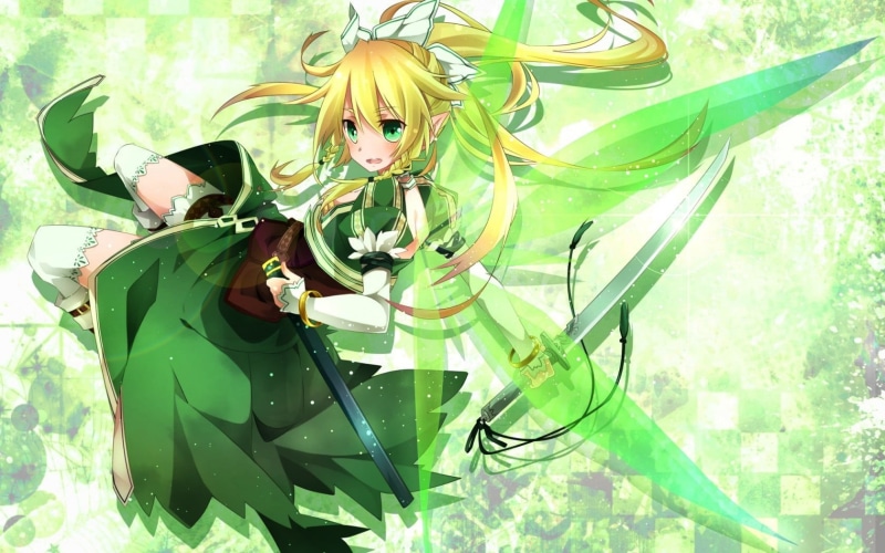 sword, eyes, flower head, art, day, plant part, blonde, flowering plant, scale, vulnerability, 720P, sunlight, Anime / Animated, fragility
