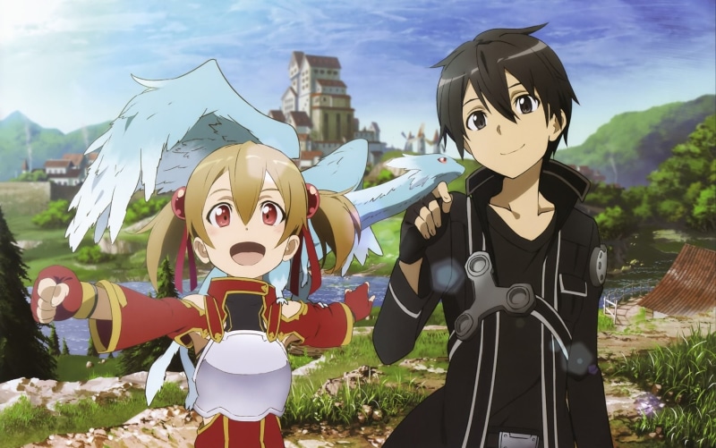 Sword Art Online, Silica (Sword Art Online), Pina (Sword Art Online), 1080P, Kirito (Sword Art Online)