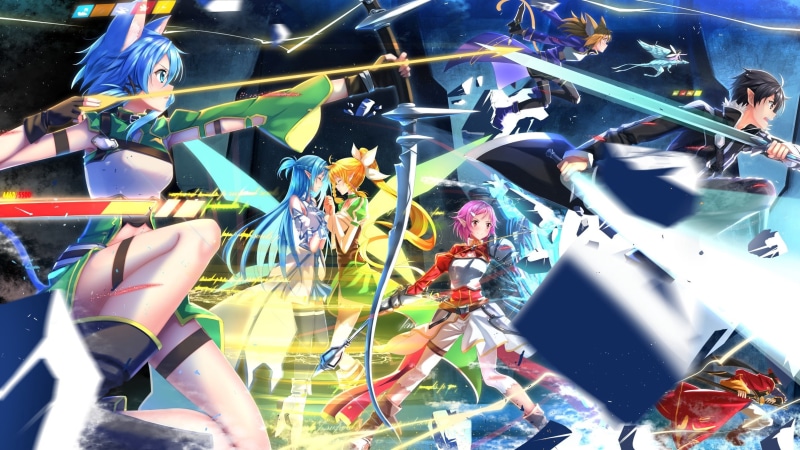 Silica (Sword Art Online), Lisbeth (Sword Art Online), Asuna Yuuki, Sword Art Online, Klein (Sword Art Online), Suguha Kirigaya, Kirito (Sword Art Online)
