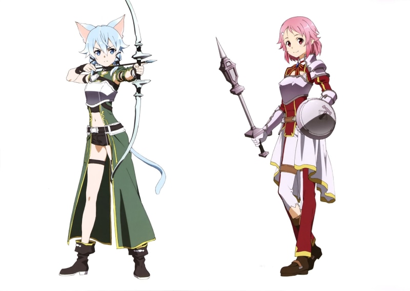 Lisbeth (Sword Art Online), Sword Art Online, 1080P, Sword Art Online II, Sinon (Sword Art Online)