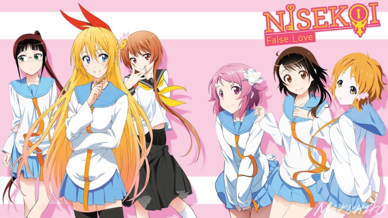 Lisbeth (Sword Art Online), Rika Shinozaki, Kosaki Onodera, Ruri Miyamoto, Chitoge Kirisaki, 1080P, Crossover, Anime, Marika Tachibana