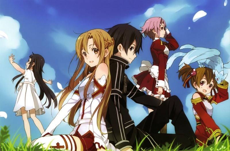 real people, event, outdoors, art and craft, lifestyles, group of people, celebration, sky, Keiko Ayano, 1080P, men, low angle view, Kirito (Sword Art Online)