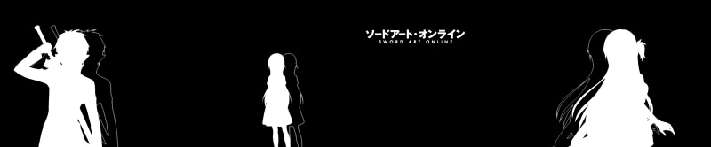 panoramic, standing, Sword Art Online, text, representation, western script, studio shot, food and drink, close-up, indoors, Yuuki Asuna, Triple Screen