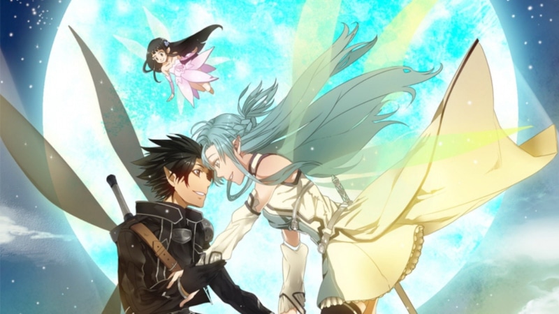 two people, group of animals, turquoise colored, women, water, animal wildlife, nature, young women, couple - relationship, Sword Art Online, 1080P, animals in the wild