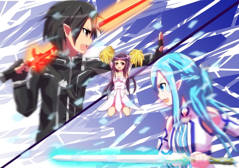 Sword Art Online, Yui (Sword Art Online), 1080P, Kirito (Sword Art Online), Asuna Yuuki, Sword Art Online II, Kazuto Kirigaya