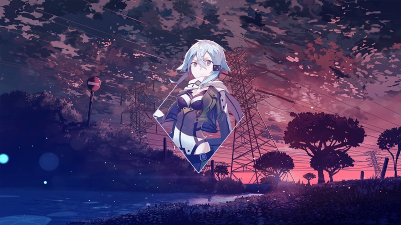 Platinum Conception s, Shinon(Sword Art Online), digital art, anime girls, anime, Sword Art Online, picture-in-picture, Photoshop, Sword Art Online: Fatal Bullet