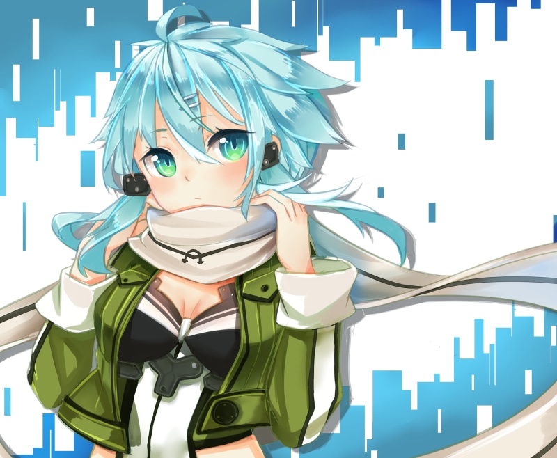 online, sword, art, girls, 4K, shinon, glance, 2012, asada, anime