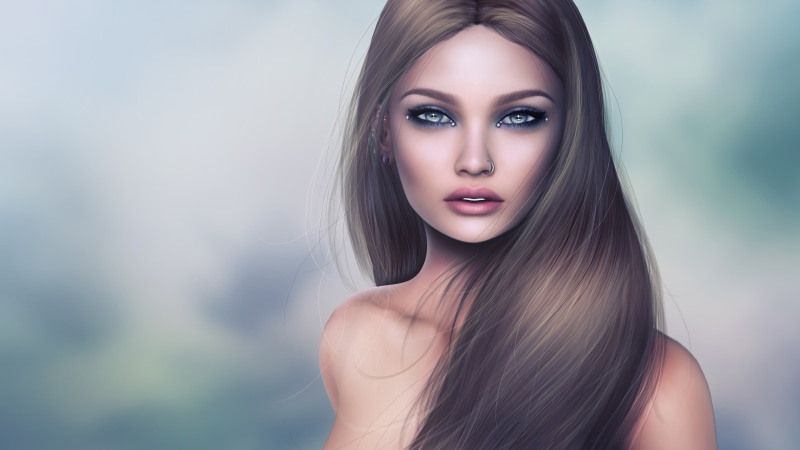 Hair, Girl, Long, Fantasy, 4K