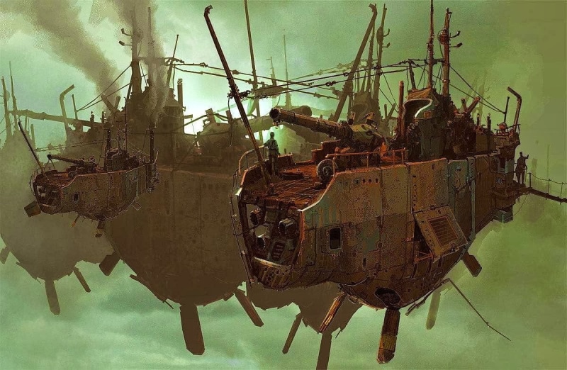 transportation, industry, 480P, reflection, destruction, environment, nautical vessel, aggression, day, mode of transportation, travel, sky, no people