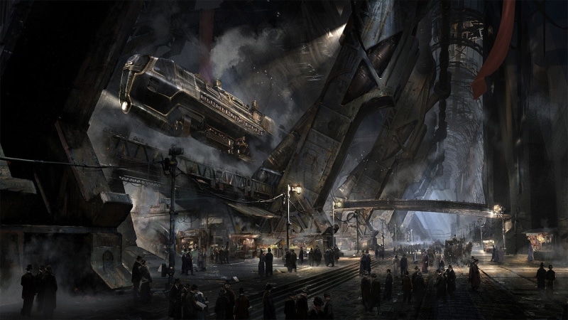 1080P, fantasy Art, place of worship, nature, real people, transportation, spirituality, deviantart, incidental people, men, group of people, Airships